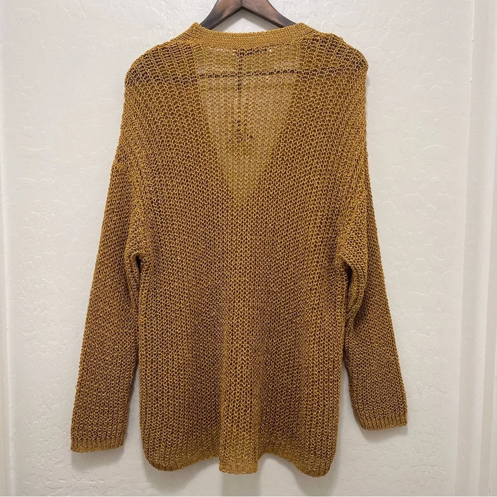 ZARA Open Knit Cardigan Sz S Oversized Relaxed